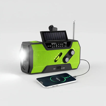 Portable Solar Hand Crank Emergency Weather Radio with Charger
