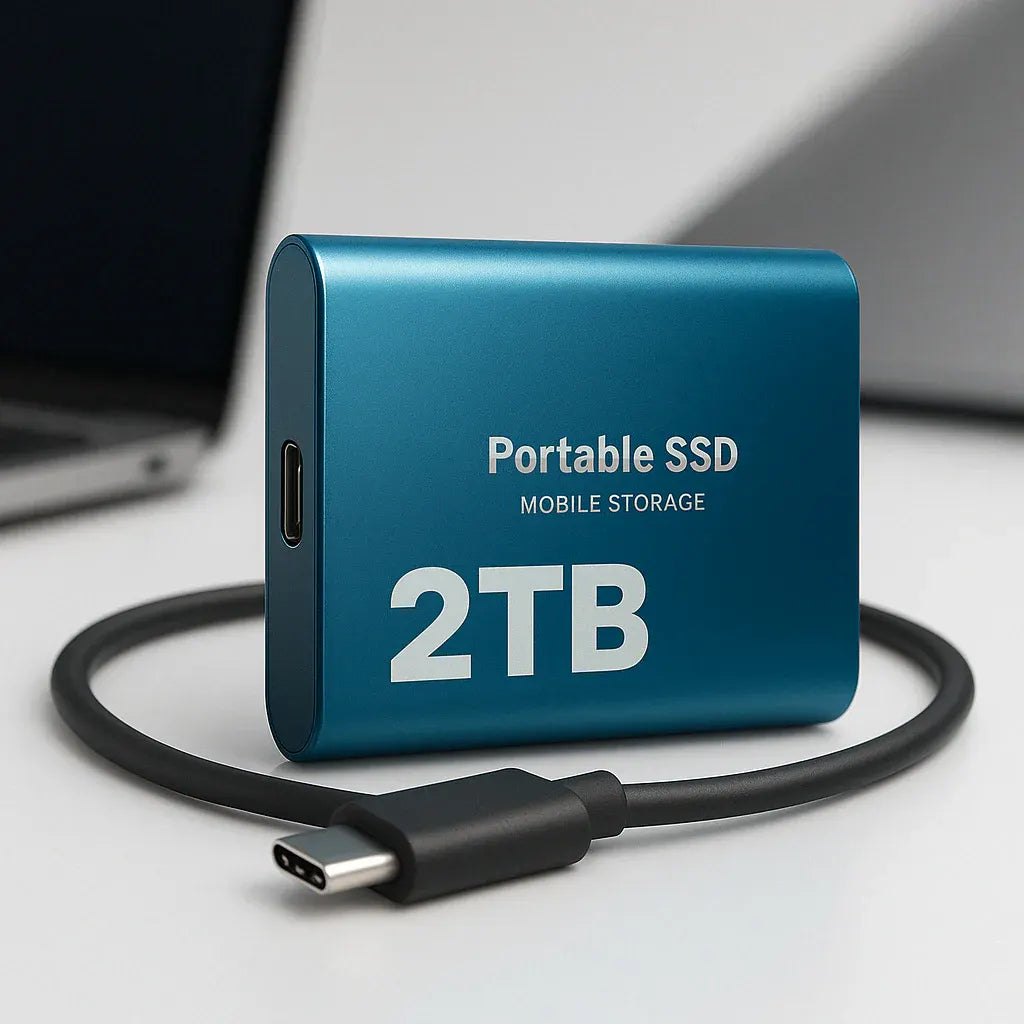 Portable SSD 2TB USB-C External Solid State Mobile Storage Drive