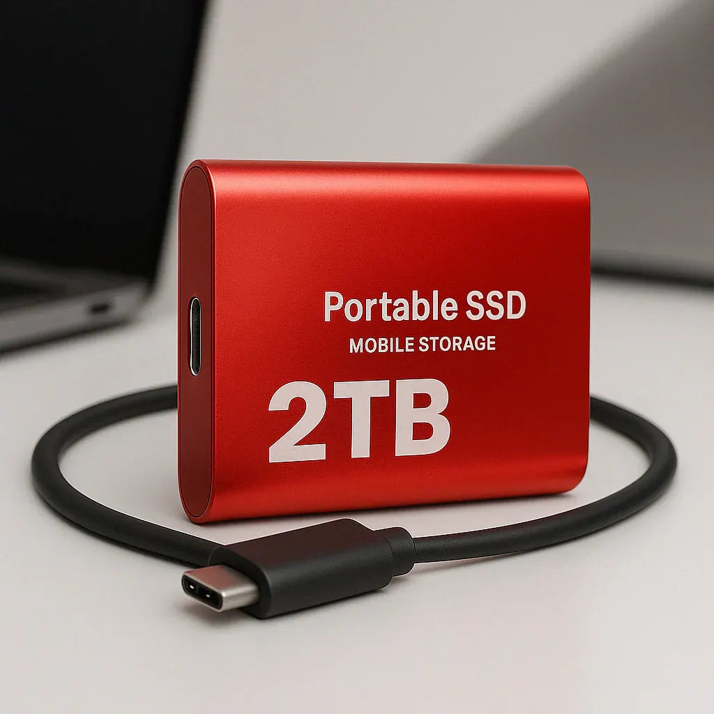 Portable SSD 2TB USB-C External Solid State Mobile Storage Drive