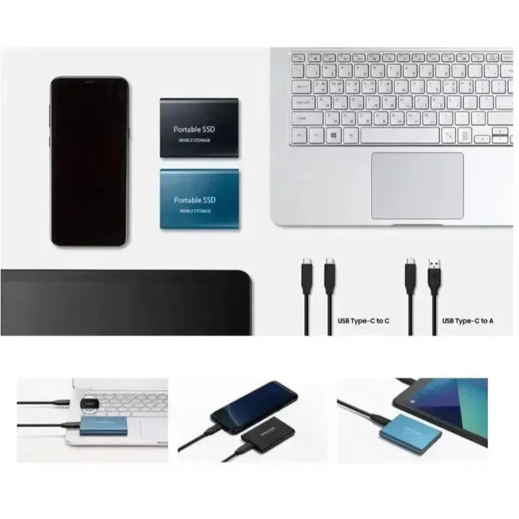Portable SSD 2TB USB-C External Solid State Mobile Storage Drive