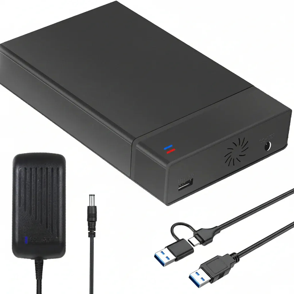 Portable SSD Enclosure USB 3.0 SATA External Hard Drive Case