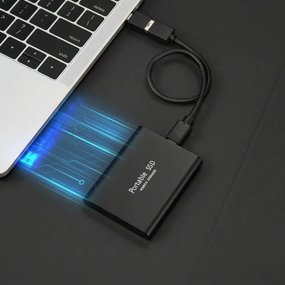 Portable SSD External Hard Drive 128GB Compact Storage Device