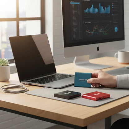 Portable SSD External Hard Drive 128GB Compact Storage Device