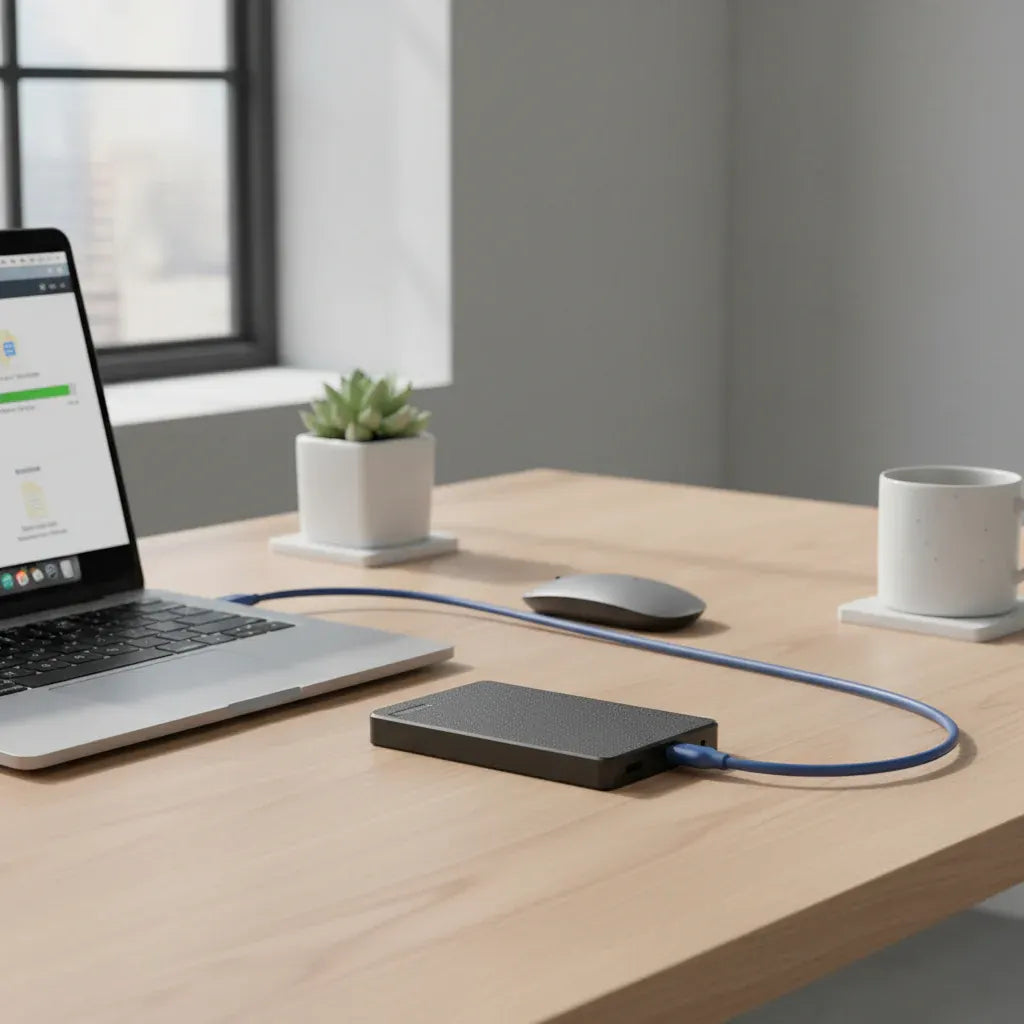 Portable SSD External Hard Drive USB 3.0 Fast Backup Storage
