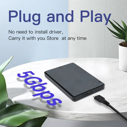 Portable SSD External Hard Drive USB 3.0 Fast Backup Storage