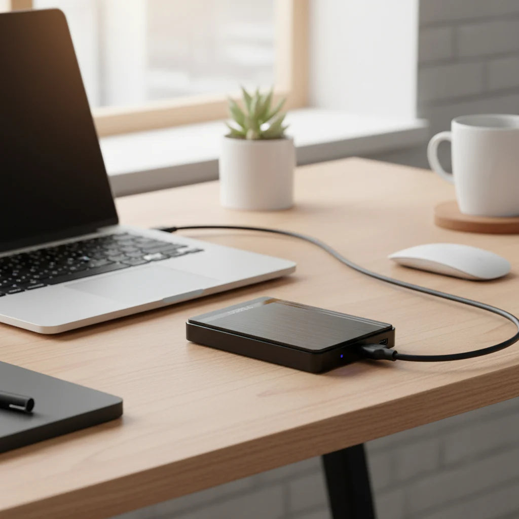 Portable SSD USB 3.0 SATA Enclosure Case for External Hard Drive