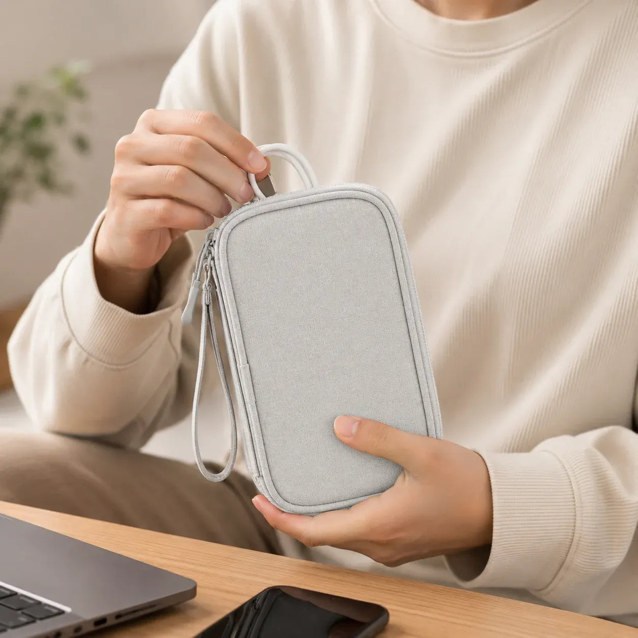 Portable Travel Storage Pouch for Accessories and Essentials