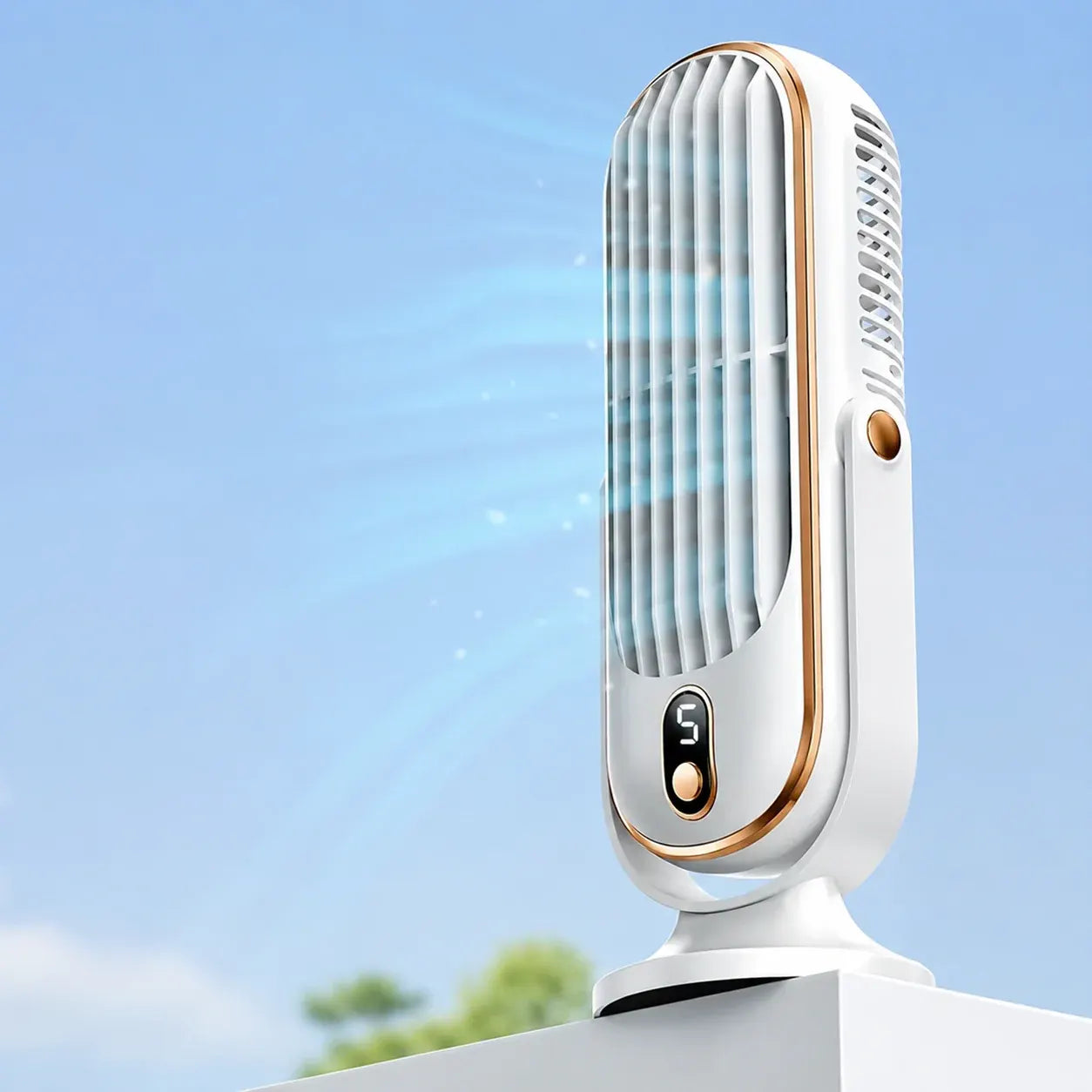 Portable USB Desktop Cooling Fan with Battery Operation