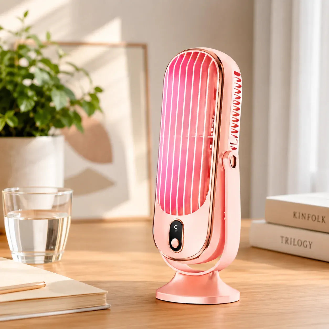 Portable USB Desktop Cooling Fan with Battery Operation