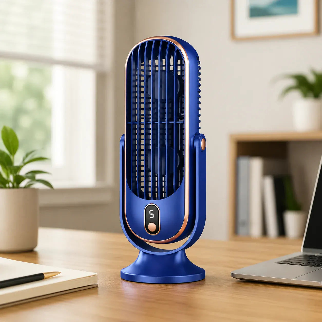 Portable USB Desktop Cooling Fan with Battery Operation