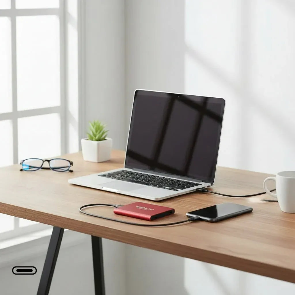 Portable USB External SSD Storage Drive