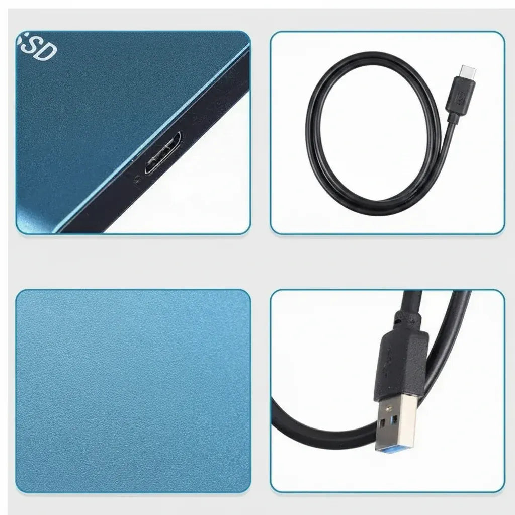Portable USB External SSD Storage Drive