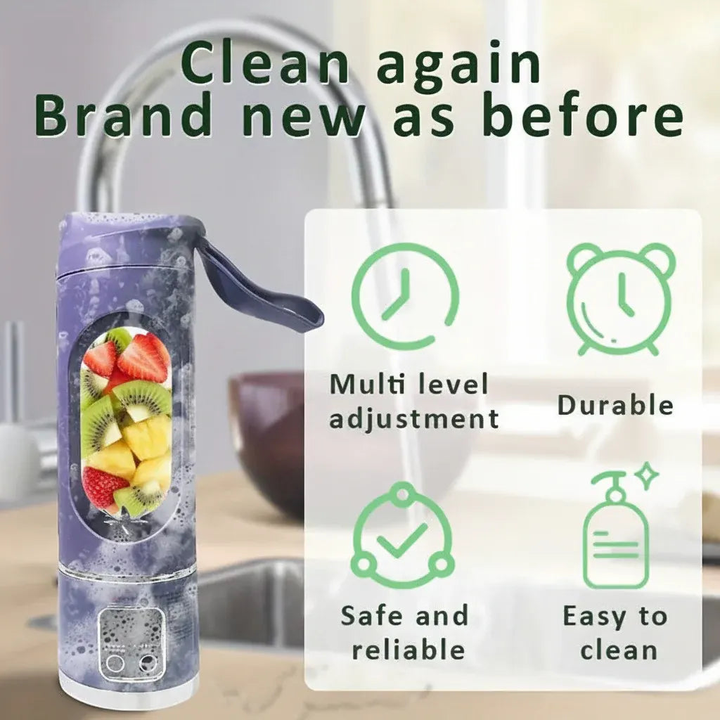 Portable USB Rechargeable Juicer Bottle for Smoothies