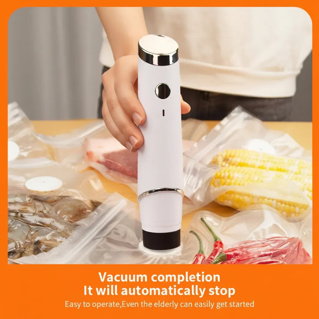 Portable USB Rechargeable Vacuum Sealer for Food Storage