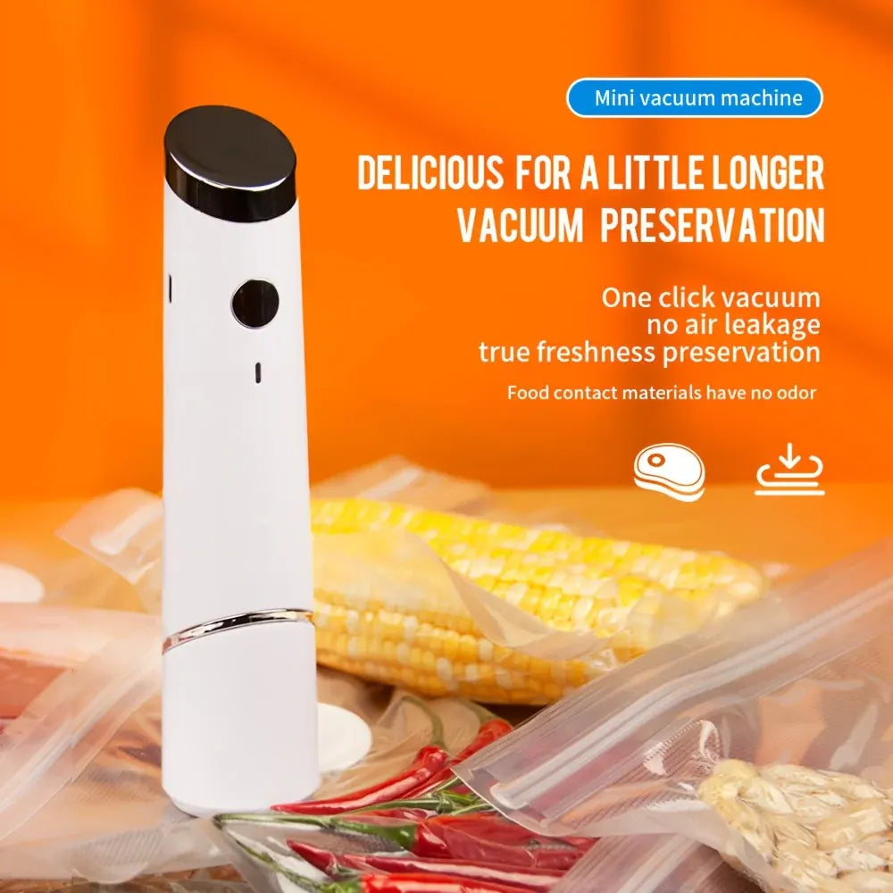 Portable USB Rechargeable Vacuum Sealer for Food Storage