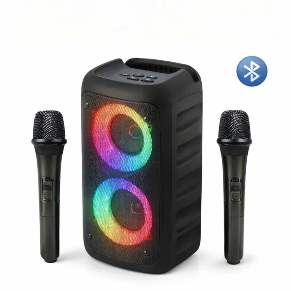 Portable Wireless Karaoke Speaker with Microphones