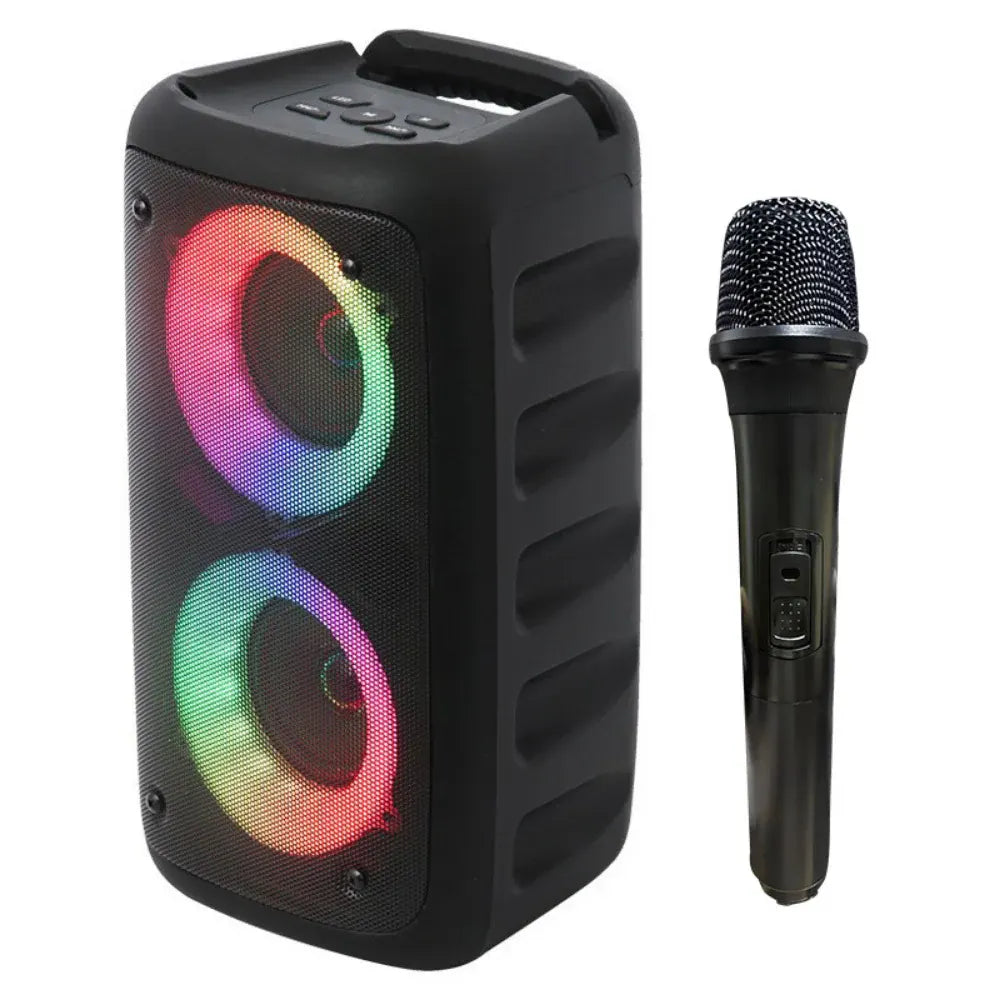 Portable Wireless Karaoke Speaker with Microphones