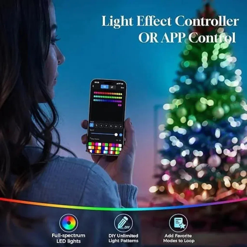 Pre-Lit Faux Christmas Tree with Full Decorations