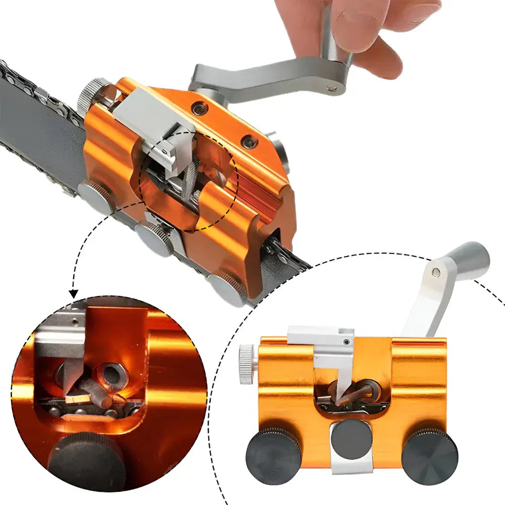 Precision Chainsaw Chain Sharpening Guide Clamp Grinding Jig