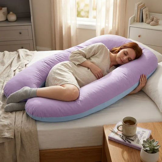Pregnancy Side Sleeper Support Body Pillow Cushion