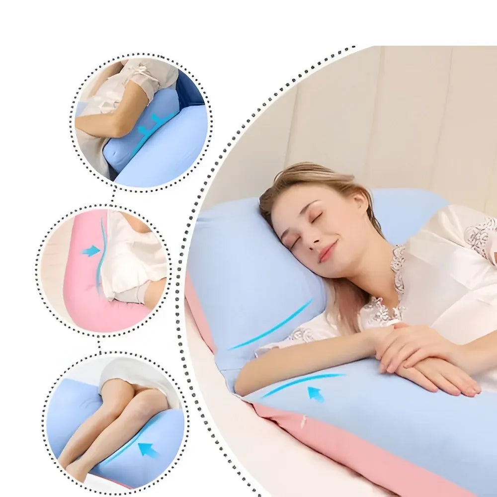 Pregnancy Side Sleeper Support Body Pillow Cushion