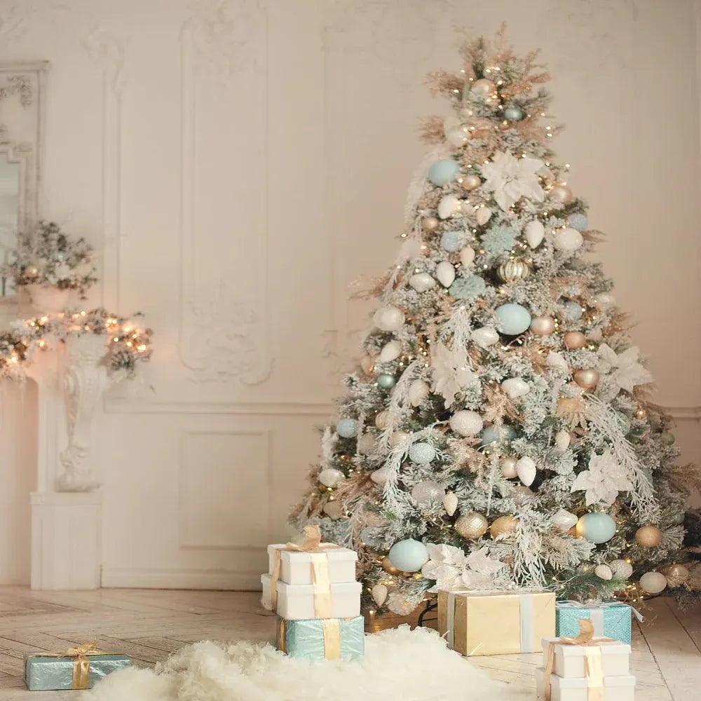 Prelit LED Snow Flocked Holiday Christmas Tree