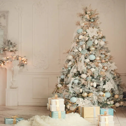 Prelit LED Snow Flocked Holiday Christmas Tree