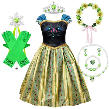 Princess Halloween Costume Dress with Accessory Set