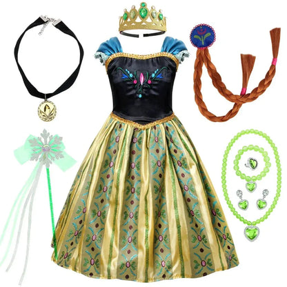 Princess Halloween Costume Dress with Accessory Set