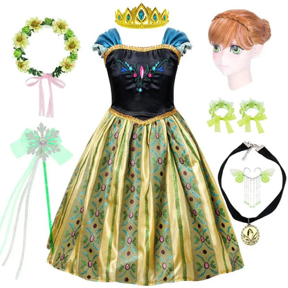Princess Halloween Costume Dress with Accessory Set