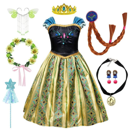 Princess Halloween Costume Dress with Accessory Set