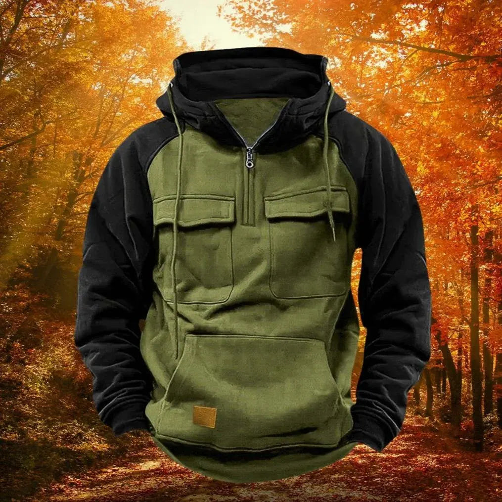 Quarter Zip Hoodie Outdoor Active Performance Pullover