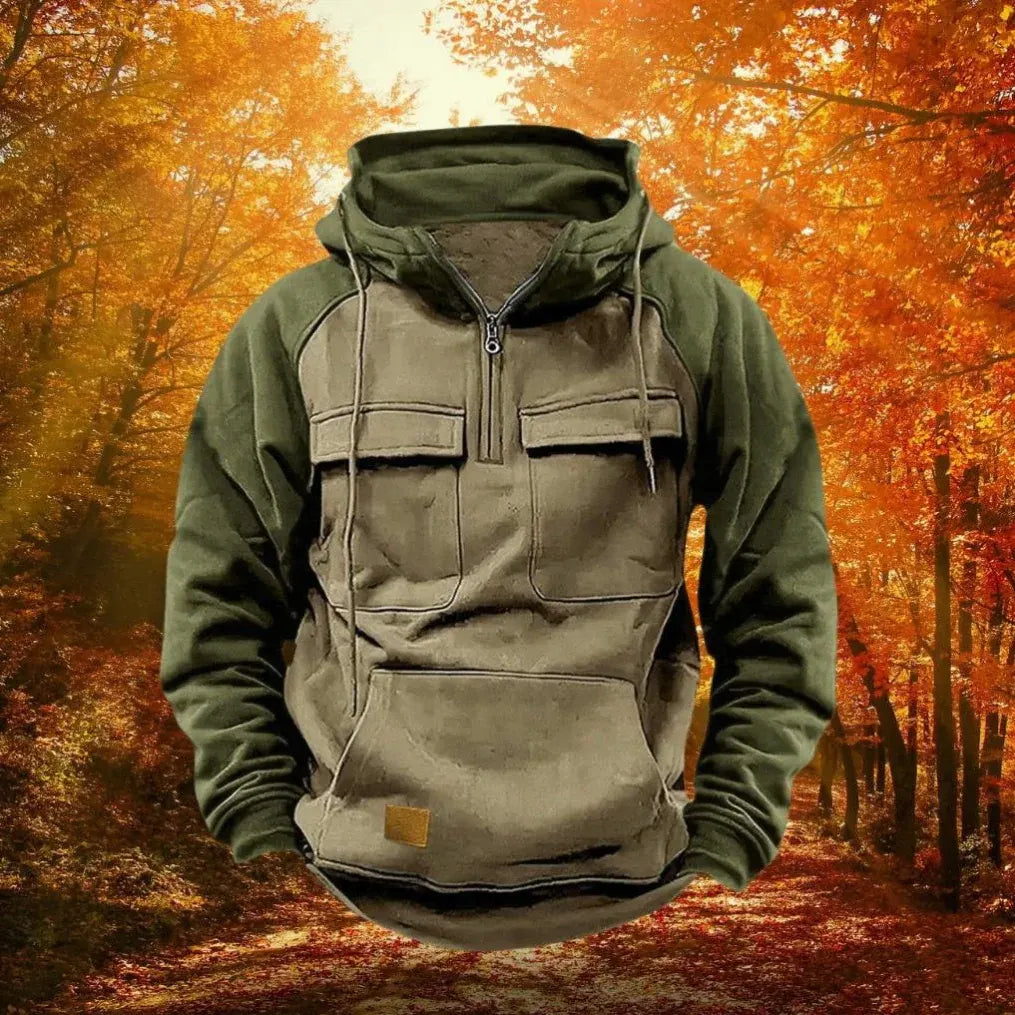 Quarter Zip Hoodie Outdoor Active Performance Pullover