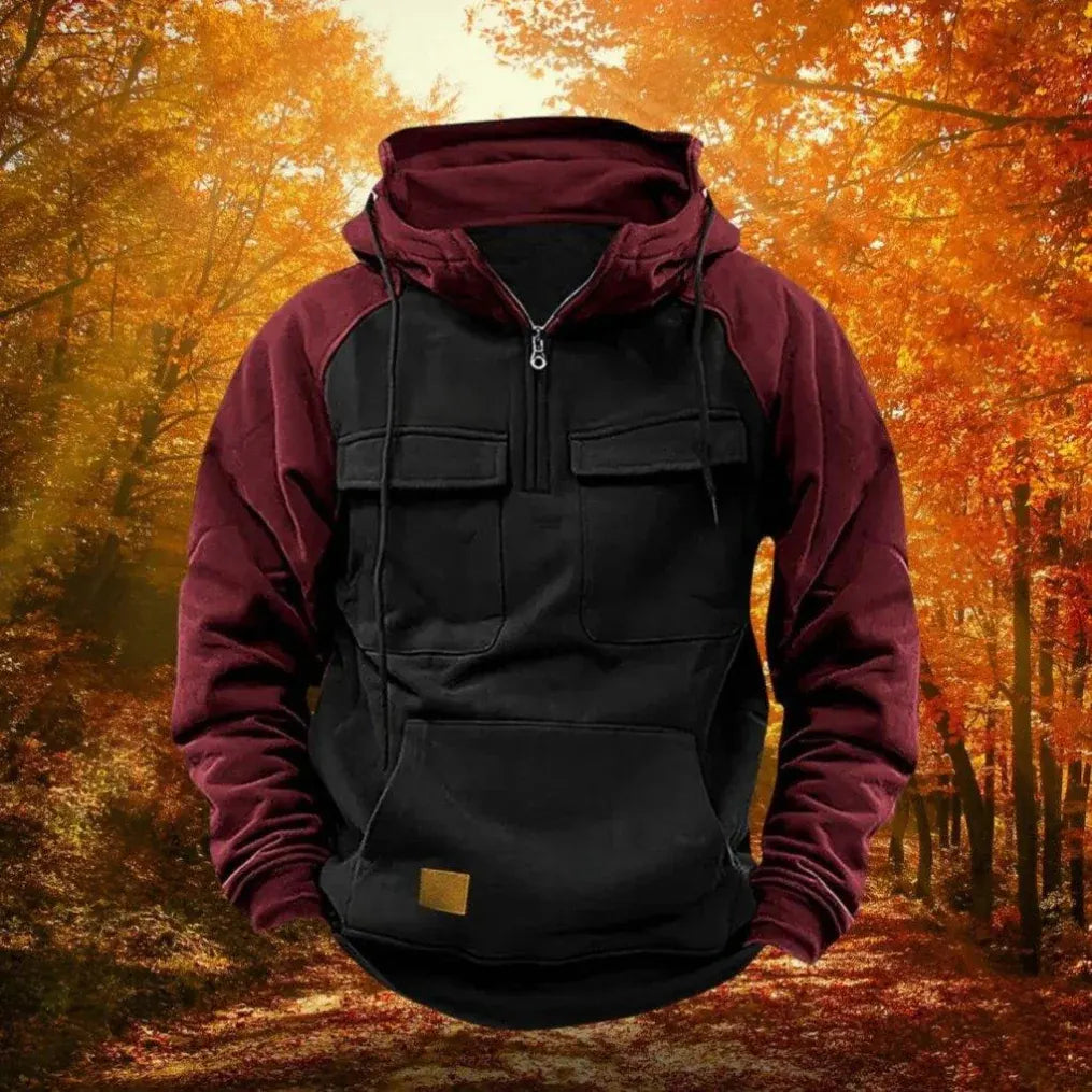 Quarter Zip Hoodie Outdoor Active Performance Pullover