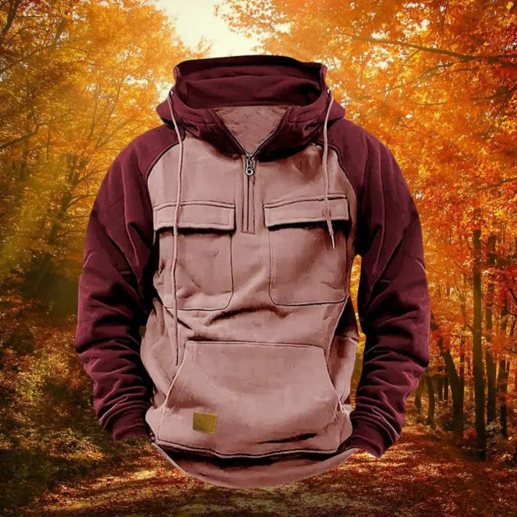 Quarter Zip Hoodie Outdoor Active Performance Pullover