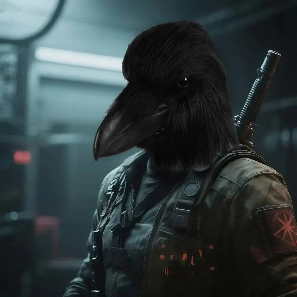 Raven Halloween Costume Mask