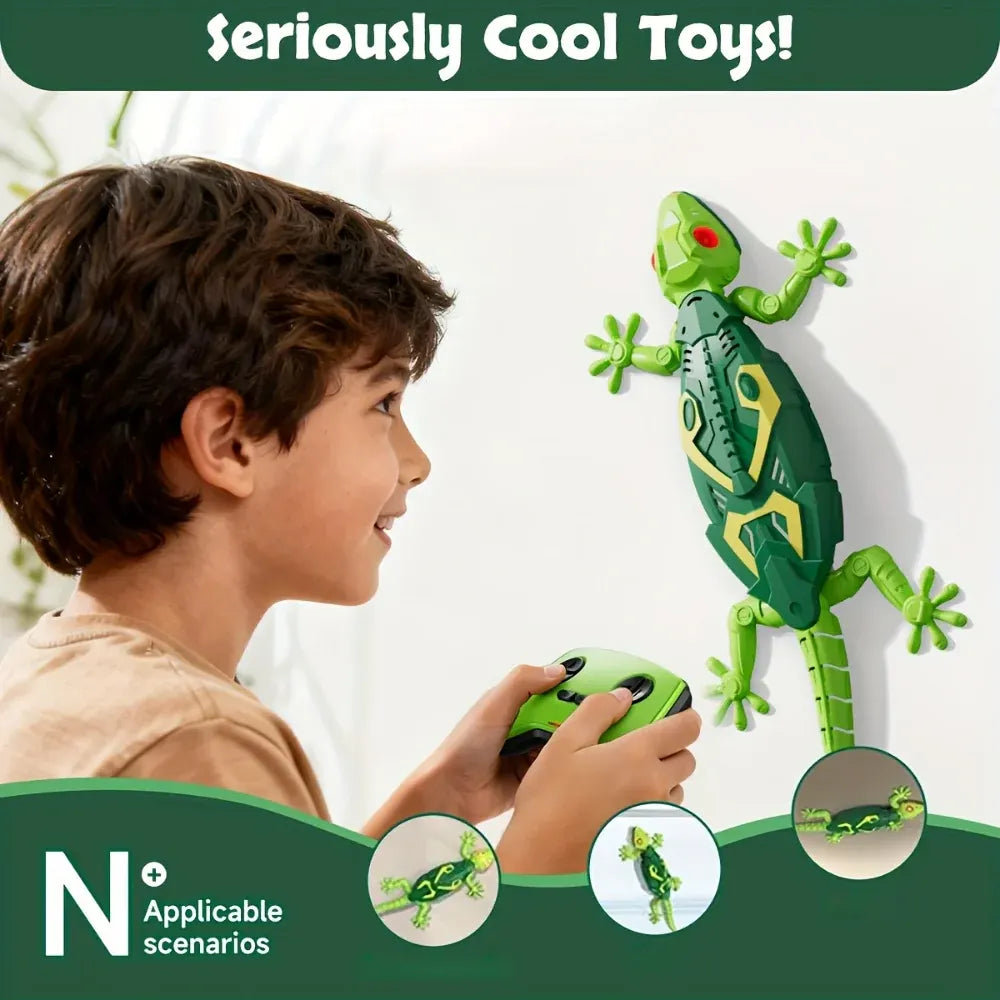 RC Climbing Lizard Toy for Kids - Wall Crawling Action Figure with Remote Control