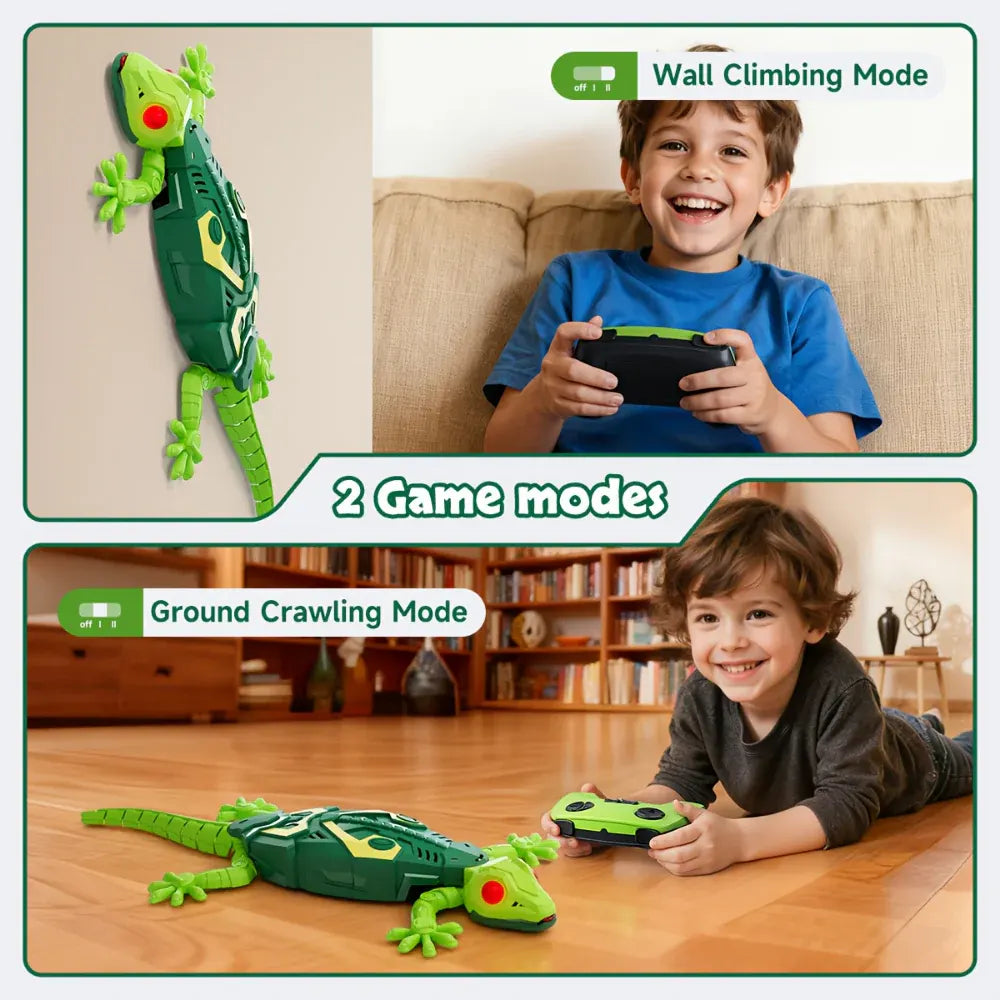 RC Climbing Lizard Toy for Kids - Wall Crawling Action Figure with Remote Control