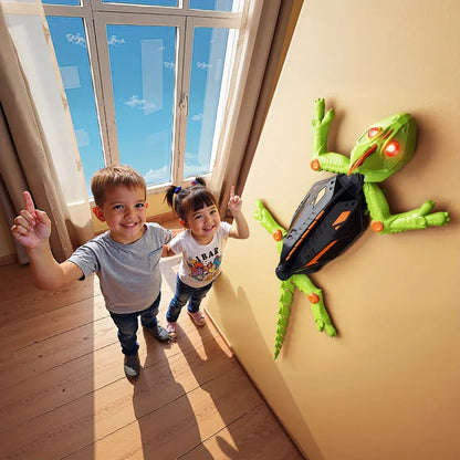 RC Wall-Climbing Lizard Robot with LED Gecko Design for Kids