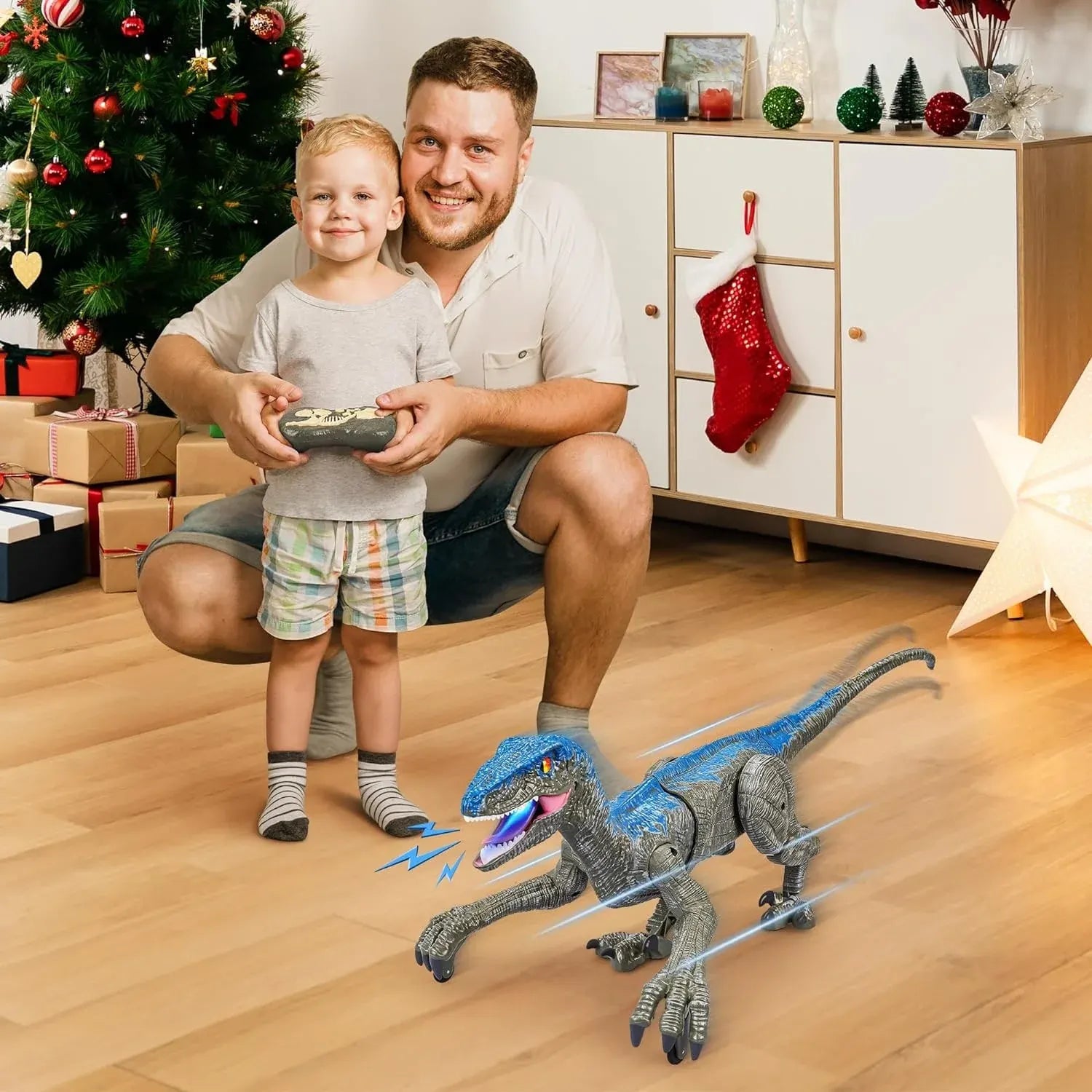 Realistic Roaring Dinosaur Toy with Remote Control
