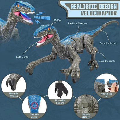 Realistic Roaring Dinosaur Toy with Remote Control