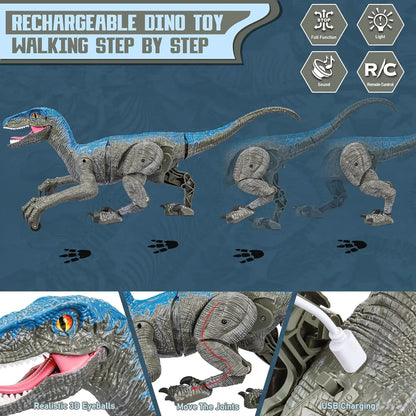 Realistic Roaring Dinosaur Toy with Remote Control