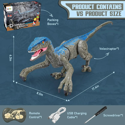 Realistic Roaring Dinosaur Toy with Remote Control