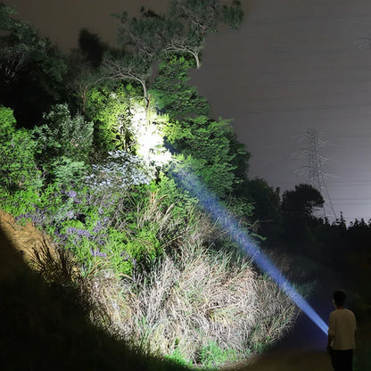 Rechargeable Aluminum LED Tactical Torch for Outdoor Use