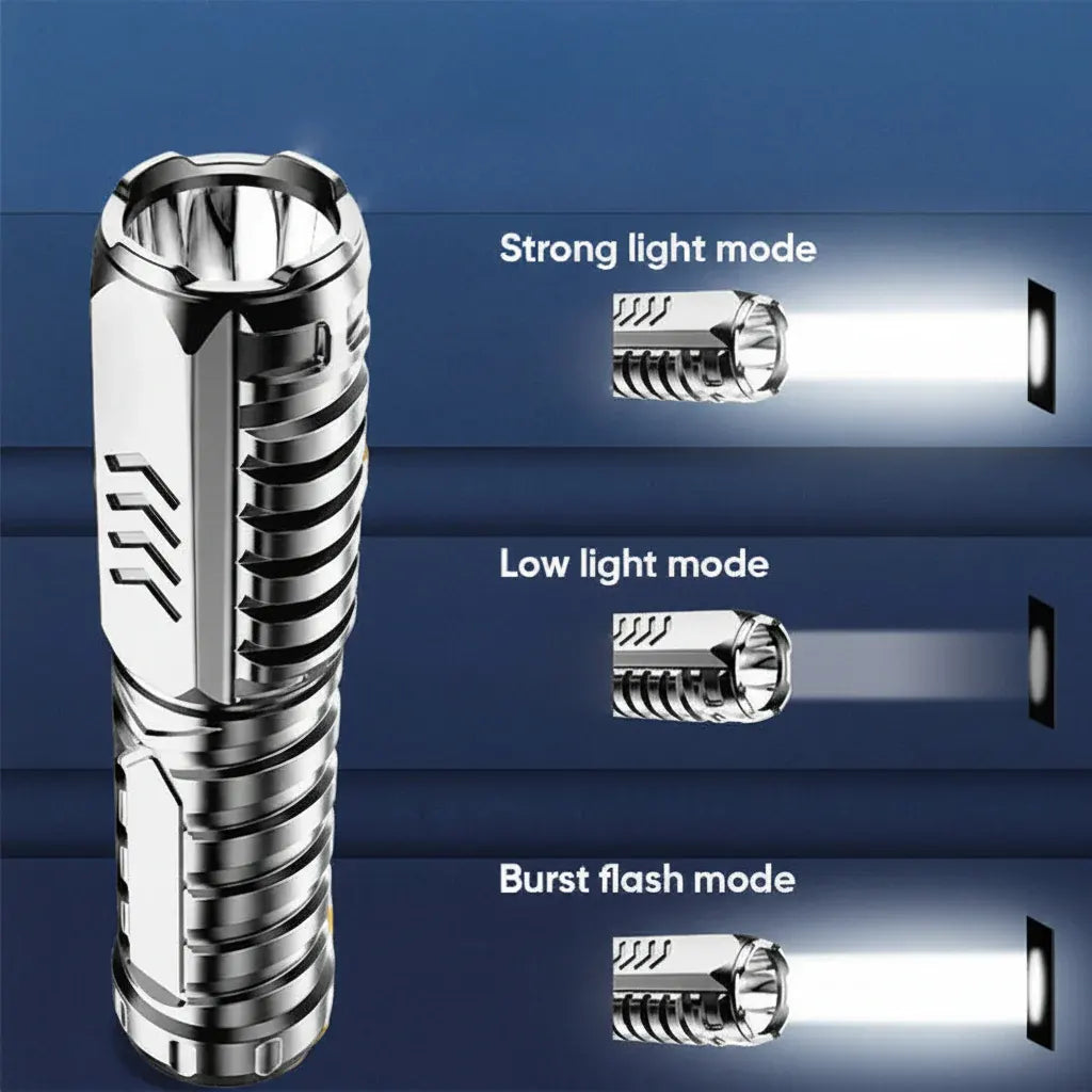 Rechargeable Aluminum LED Tactical Torch for Outdoor Use