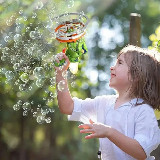 Rechargeable Automatic Bubble Blower Machine for Kids Outdoor Fun