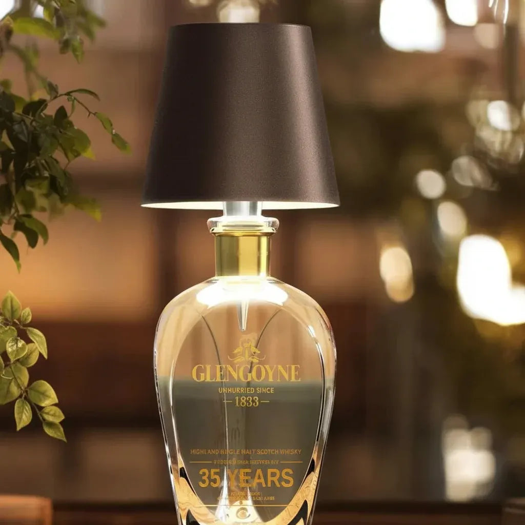 Rechargeable Bottle-Shaped Lamp with Adjustable Light Source for Home Decor