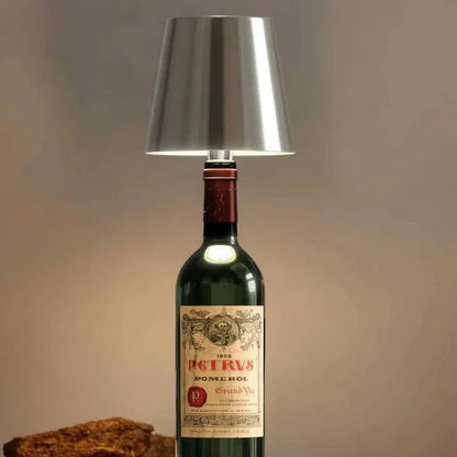 Rechargeable Bottle-Shaped Lamp with Adjustable Light Source for Home Decor