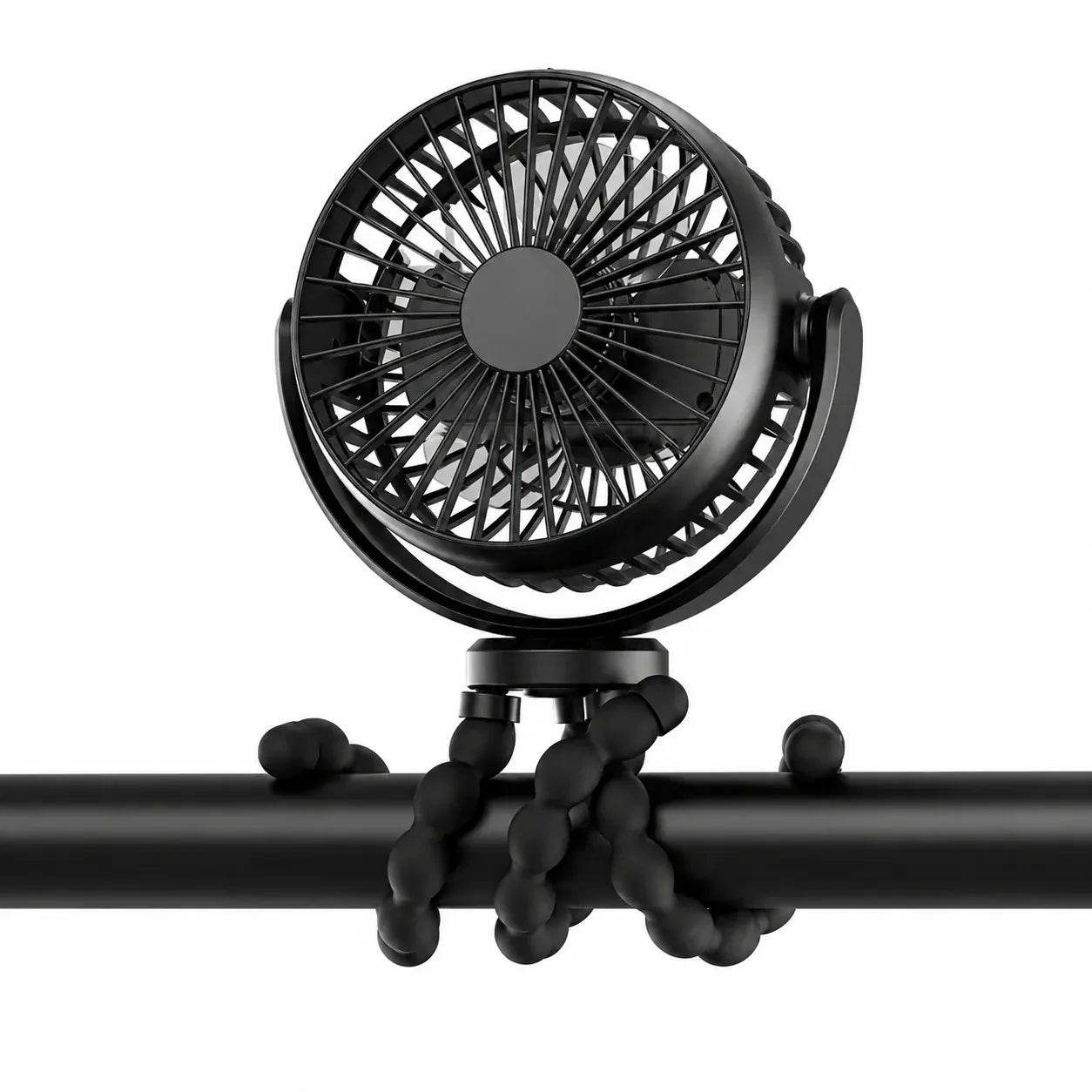 Rechargeable Clip-On USB Portable Desk Cooling Fan