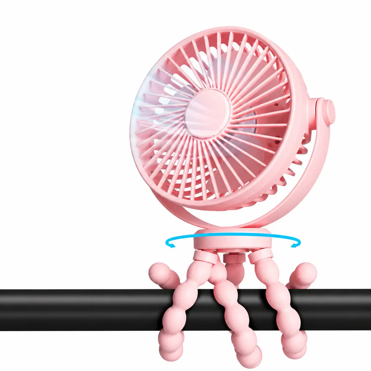 Rechargeable Clip-On USB Portable Desk Cooling Fan